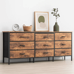 Cómoda Metalik Estilo Industrial - Rústico