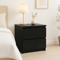 Velador Cajon Doble Minimal Oscuro