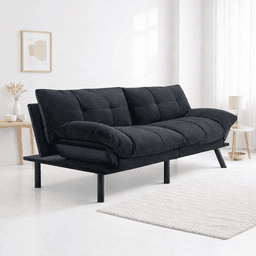Sofá Cama PlushFlex Negro