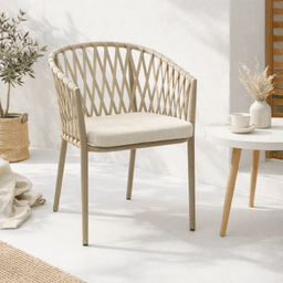 Silla de Terraza Trame - Aluminio y Cuerda