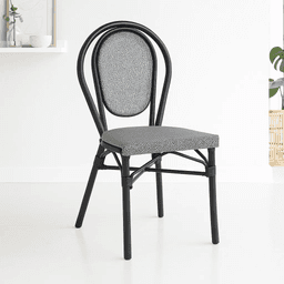 Silla Provence Parisina Rattan - Gris Claro