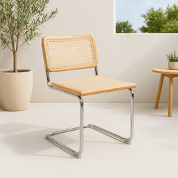 Silla Breuer Madera y Rattan - Madera