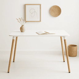 Mesa Eames Rectangular MDF 120x80 cms - Blanca