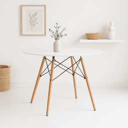 Mesa Eames 80cm redonda - Blanca