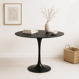 Mesa Tulip 80 cms MDF - Negra