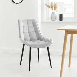 Silla Macron Terciopelo - Gris