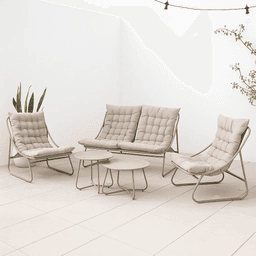 Set Arena 3 Sofás y 2 Mesas de Centro