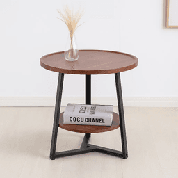 Mesa de centro trabajo y cafe - Madera Oscura